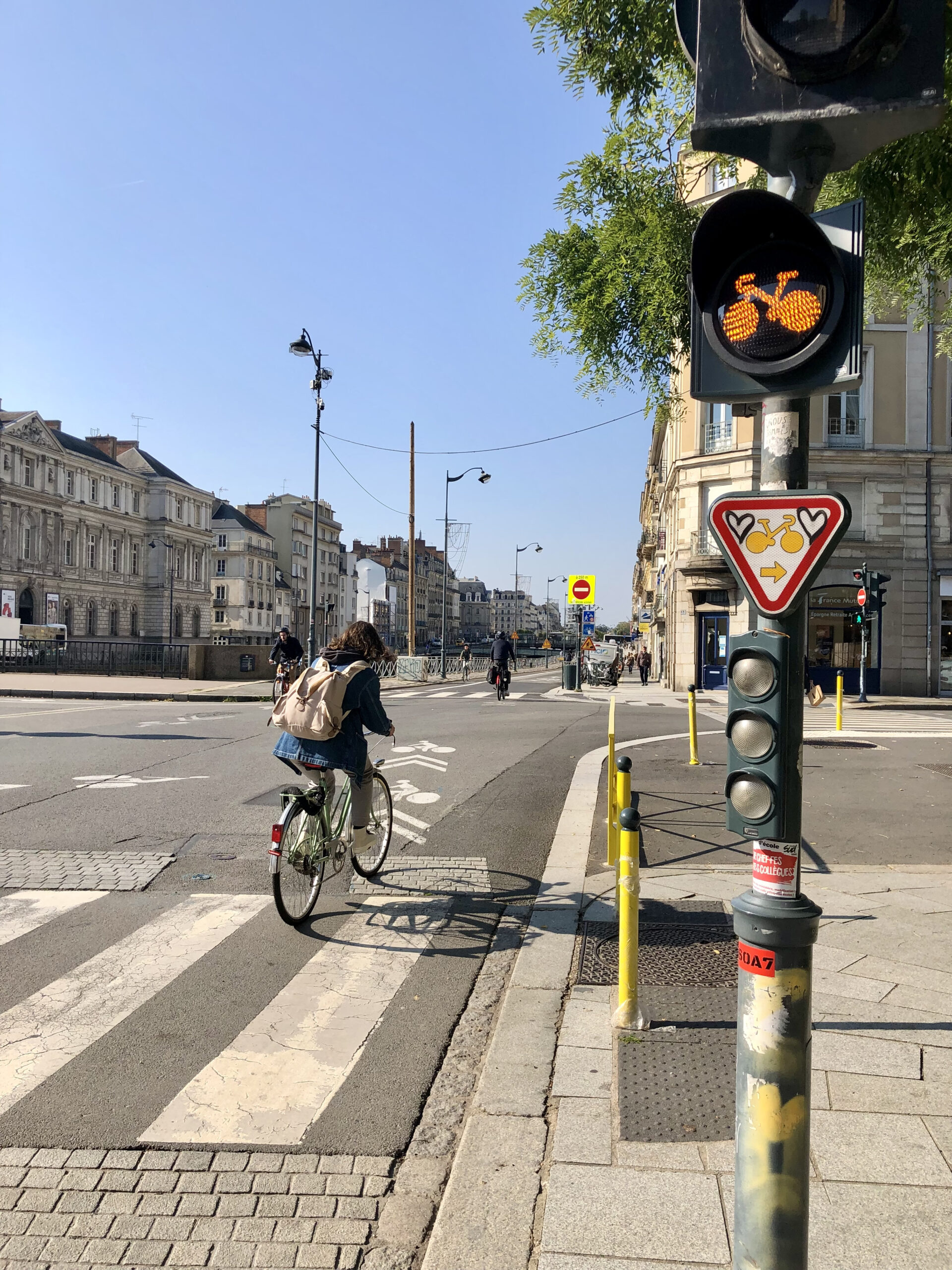 Feux par anticipation pour les vélos